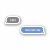 Koreaans Slang Chat Bubble ㅇ ㅇ Sticker (Voorkant)