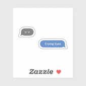 Koreaans Slang Chat Bubble ㅜ ㅜ Sticker (Vel)