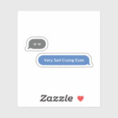 Koreaans Slang Chat Bubble ㅠ ㅠ Sticker (Vel)