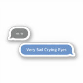 Koreaans Slang Chat Bubble ㅠ ㅠ Sticker (Voorkant)