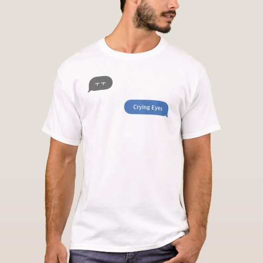 Koreaans Slang Chat Bubble die de ogen ㅜ ㅜ T-shirt (Voorkant)