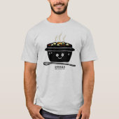 Koreaans Spicy soft Tofu Stew soup jigae hot egg T-shirt (Voorkant)