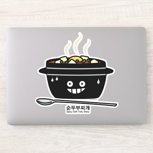 Koreaans Spicy soft Tofu Stew soup Sundubu jjigae Sticker (Computer)