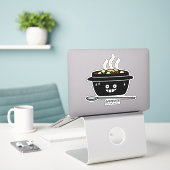 Koreaans Spicy soft Tofu Stew soup Sundubu jjigae Sticker (Laptop op bureau)