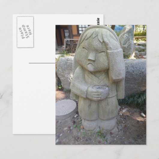 Koreaans standbeeld (4) briefkaart (Voorkant / Achterkant)