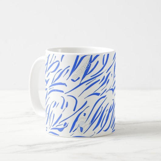 Koreaans traditioneel patroon mok (Voorkant links)