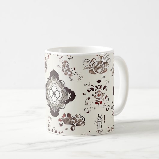 Koreaans traditioneel patroon mok (Voorkant rechts)