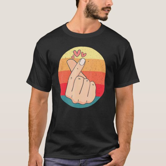 Koreaans vingeraanzicht t-shirt (Voorkant)
