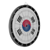 Koreaans vlagdartboard en Zuid-Korea / spelraad Dartbord (Voorkant Links)