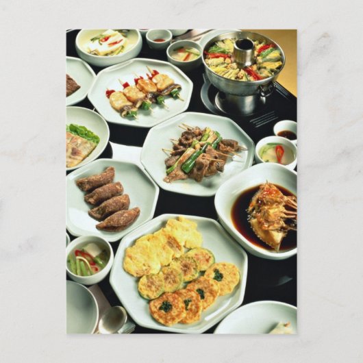 Koreaans voedsel briefkaart (Voorkant)