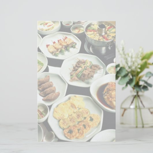 Koreaans voedsel briefpapier (Staand voorkant)