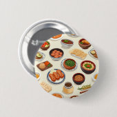 Koreaans voedsel Button (Voorkant /achterkant)