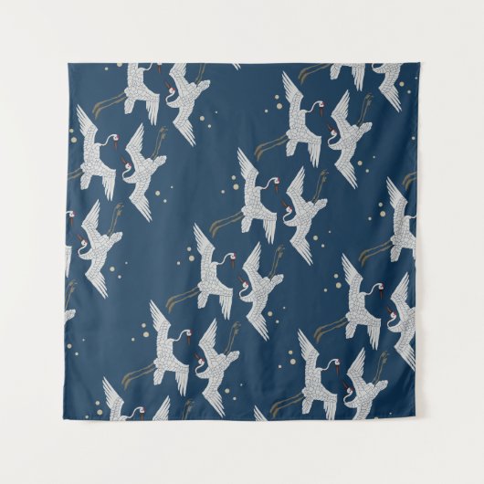 Koreaans vogelpatroon wandkleed (Voorkant (horizontaal))