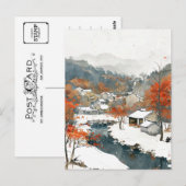 Koreaans Waterverf schilderij Briefkaart (Voorkant / Achterkant)