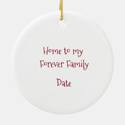 Koreaanse adoptie - Opslag Keramisch Ornament (Achterkant)