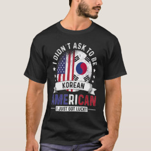 Koreaanse Amerikaanse landen drukken de eerste pri T-shirt