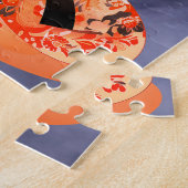 Koreaanse Aziatische Modellen Poseren voor Fotosho Legpuzzel (Zijkant)