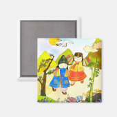 Koreaanse baby's eerste verjaardag magneet (Voorkant / Achterkant)