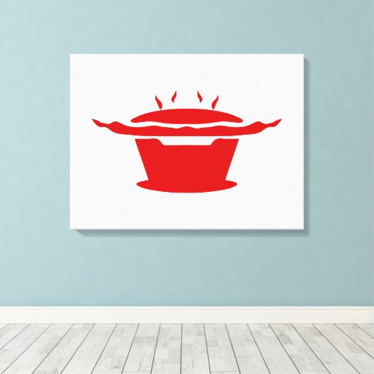 Koreaanse BBQ (고 구 이) Canvas Afdruk (Insitu (Houten vloer))