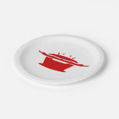 Koreaanse BBQ (고 구 이) Papieren Bordje (Gekanteld)