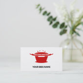 Koreaanse BBQ (고 구 이) Sign Foodie Minimalistisch Visitekaartje (Staand voorkant)
