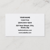 Koreaanse BBQ (고 구 이) Sign Foodie Minimalistisch Visitekaartje (Achterkant)