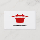 Koreaanse BBQ (고 구 이) Sign Foodie Minimalistisch Visitekaartje (Voorkant)