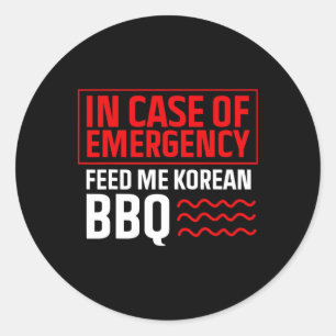 Koreaanse BBQ - Koreaanse voedsel fan - Koreaanse  Ronde Sticker