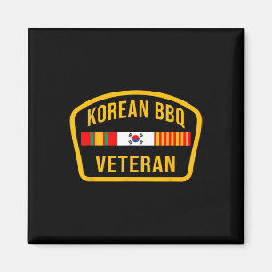 Koreaanse BBQ Veteraan Funny Food Lover Gym Cheat  Magneet