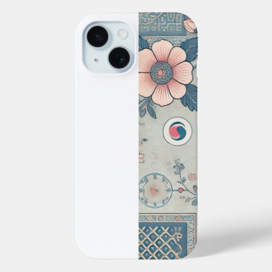 Koreaanse Blossom Art iPhone Case (Achterkant)