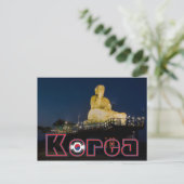 Koreaanse Boeddha Nachtreizen Briefkaart (Staand voorkant)