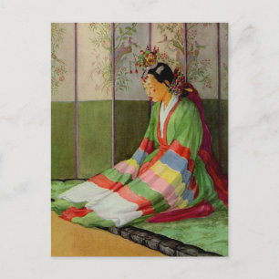 Koreaanse bride briefkaart