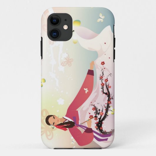 Koreaanse dame in een hanbok Case-Mate iPhone case (Achterkant)