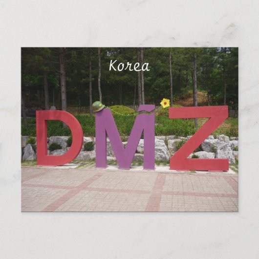 koreaanse dmz briefkaart (Voorkant)