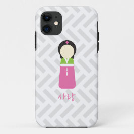 Koreaanse Doll iPhone Case - "Love"