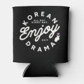 Koreaanse Dramaliefhebber Blikjeskoeler (Voorkant)