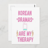 Koreaanse drama's zijn mijn therapie briefkaart (Voorkant / Achterkant)