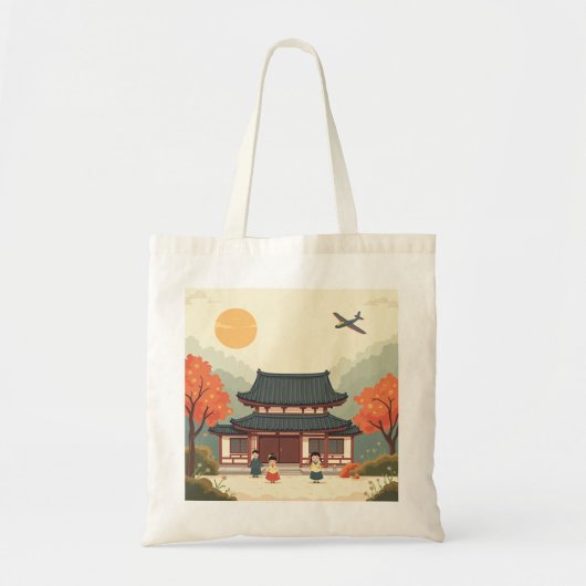 Koreaanse eco-tas tote bag (Voorkant)