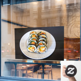 Koreaanse Eten Kimbap Koreaanse Sushi Rol  Raamsticker