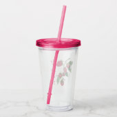 Koreaanse framboos acryl drinkbeker (Achterkant)