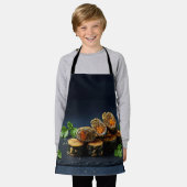 Koreaanse gebakken zeewierbroodjes (Kim Mari) Schort (Gedragen)