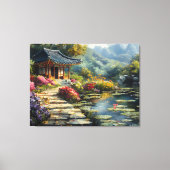 Koreaanse geheime tuin canvas afdruk (Voorkant)