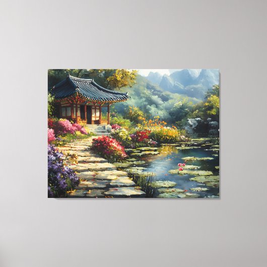 Koreaanse geheime tuin canvas afdruk (Voorkant)