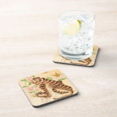 Koreaanse Gestreepte Tijger  Minhwa Bier Onderzetter (Rechterzijde)