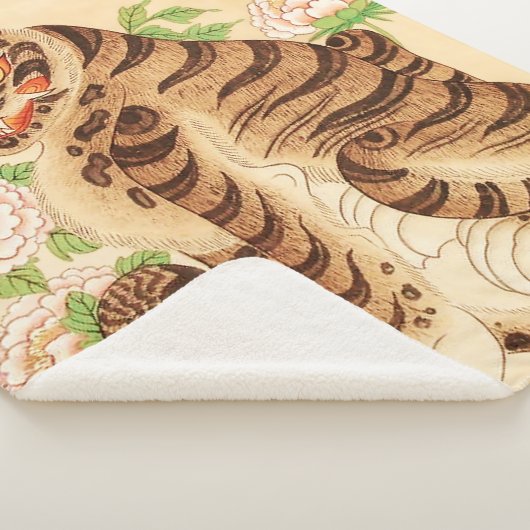 Koreaanse Gestreepte Tijger  Minhwa Sherpa Deken (3/4)