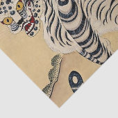Koreaanse gestreepte tijger Minhwa Tissuepapier (Detail)