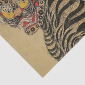 Koreaanse Gestreepte Tijger Minhwa Tissuepapier (Detail)
