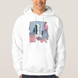 Koreaanse Hanbok-dame & Minimalistische Kat Hoodie