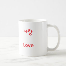 Koreaanse Hangul Liefde Karakter Art Typografie Ro Koffiemok