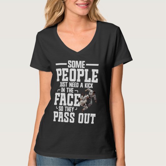 Koreaanse Hapkido Uniform Martial Arts Stuff Belt T-shirt (Voorkant)